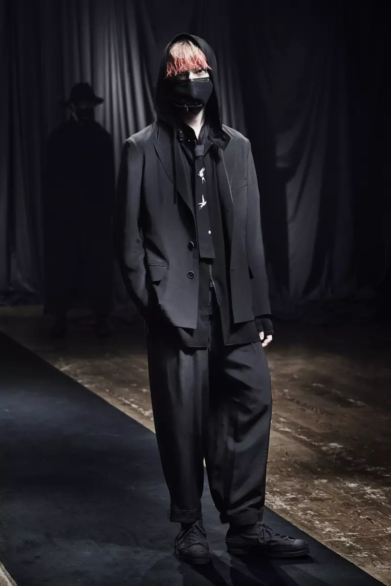 Yohji Yamamoto férfiruházat, 2021 ősz Párizs 2720_12