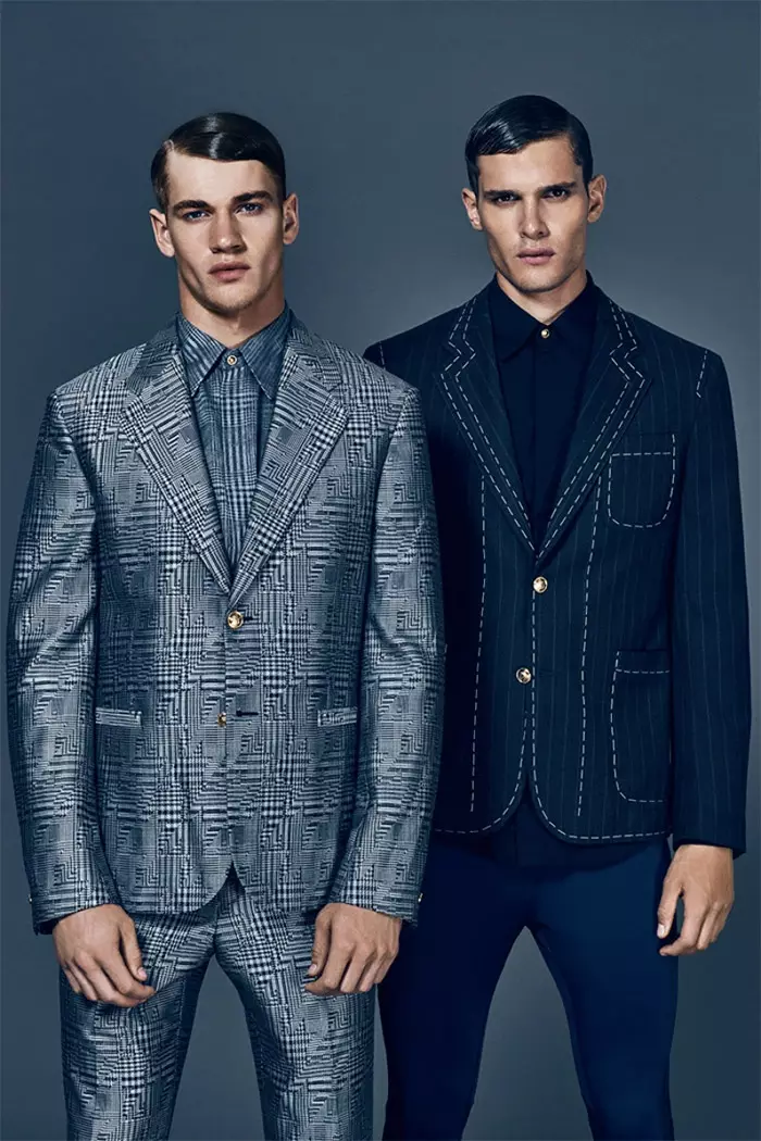 Liam Vandiar le Matty Carrington ba thunngoe ke Mark Cant mme ba ngola Joseph Kocharian ka likotoana tsa FW15 ho tsoa ho Moschino, Sibling, Givenchy le tse ling, bakeng sa tokollo ea morao-rao ea makasine ea Attitude.