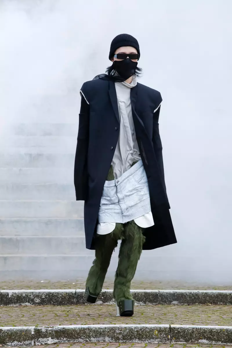 Akanjo lehilahy Rick Owens Fararano 2021 Paris 2737_33