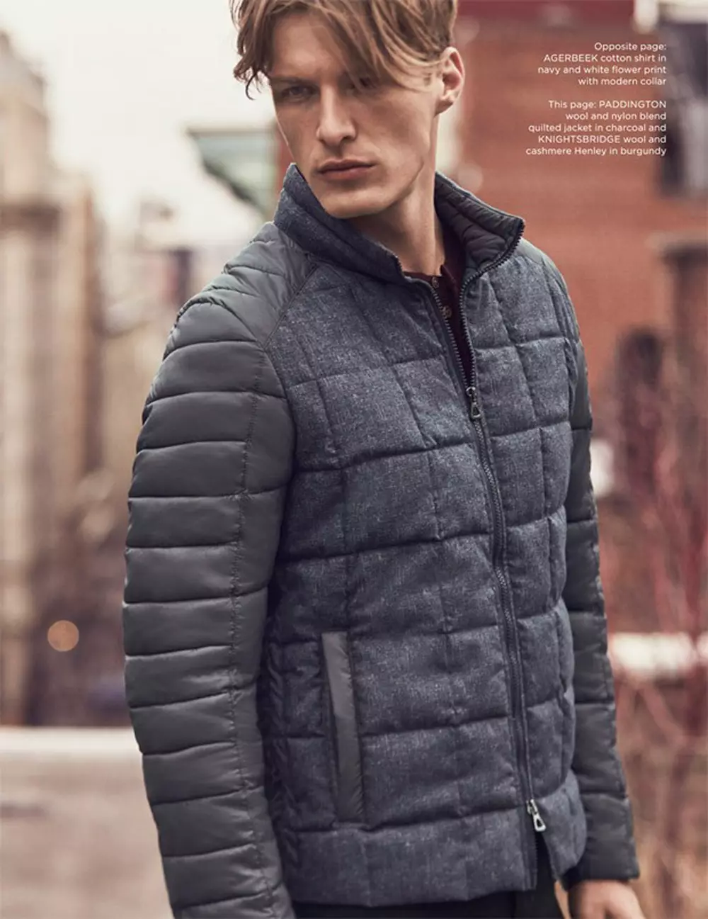 La roba esportiva masculina contemporània Zachary Prell llança la seva tardor/hivern 2015 amb els impressionants models masculins Norbi Novak i Dylan Armstrong amb un fotògraf de Dean Isidro a Atelier Management Estil: Mitchell Belk i Grooming: Moiz.