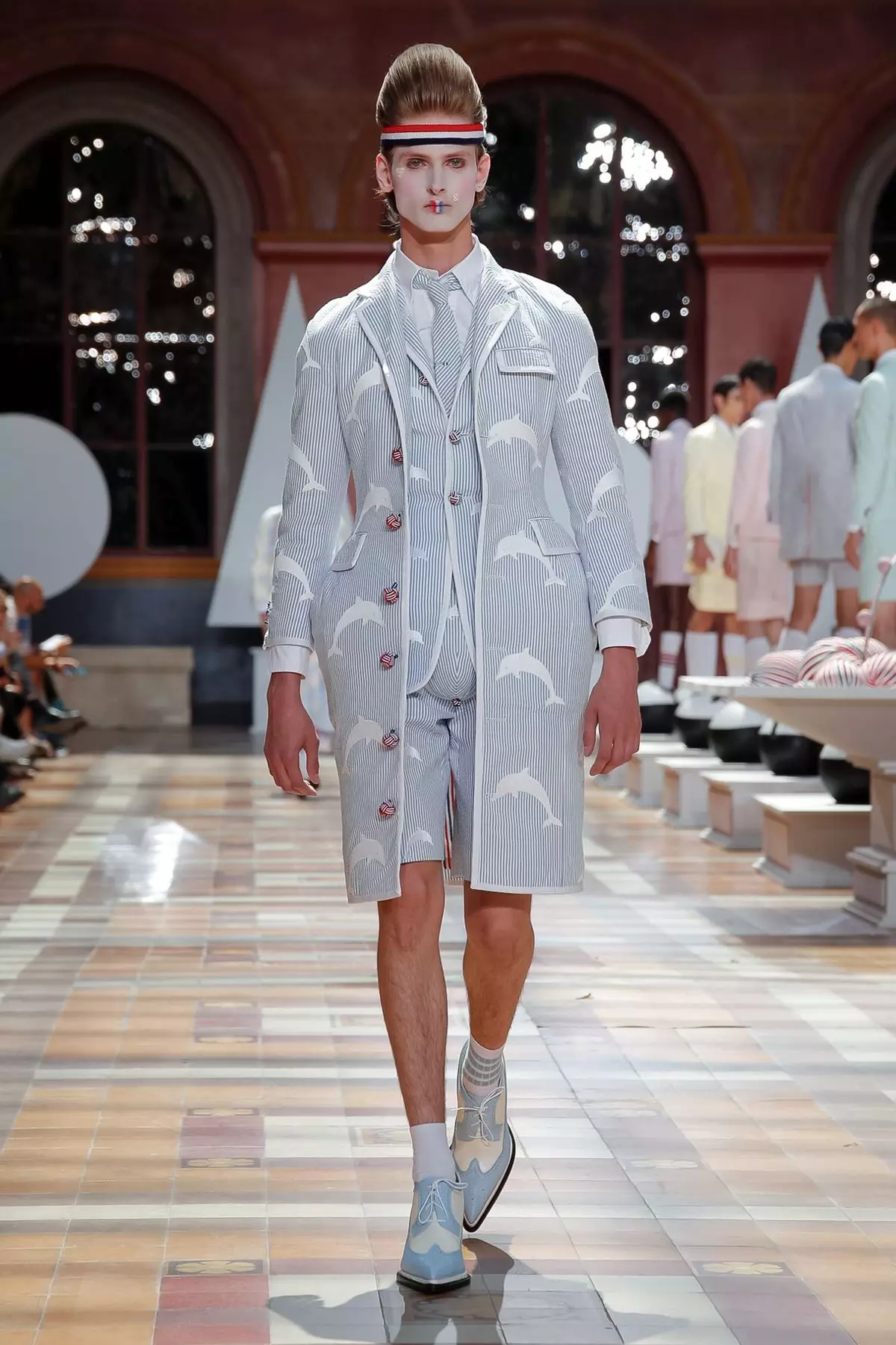 Akanjo lehilahy Thom Browne lohataona/fahavaratra 2020 Paris 28015_20