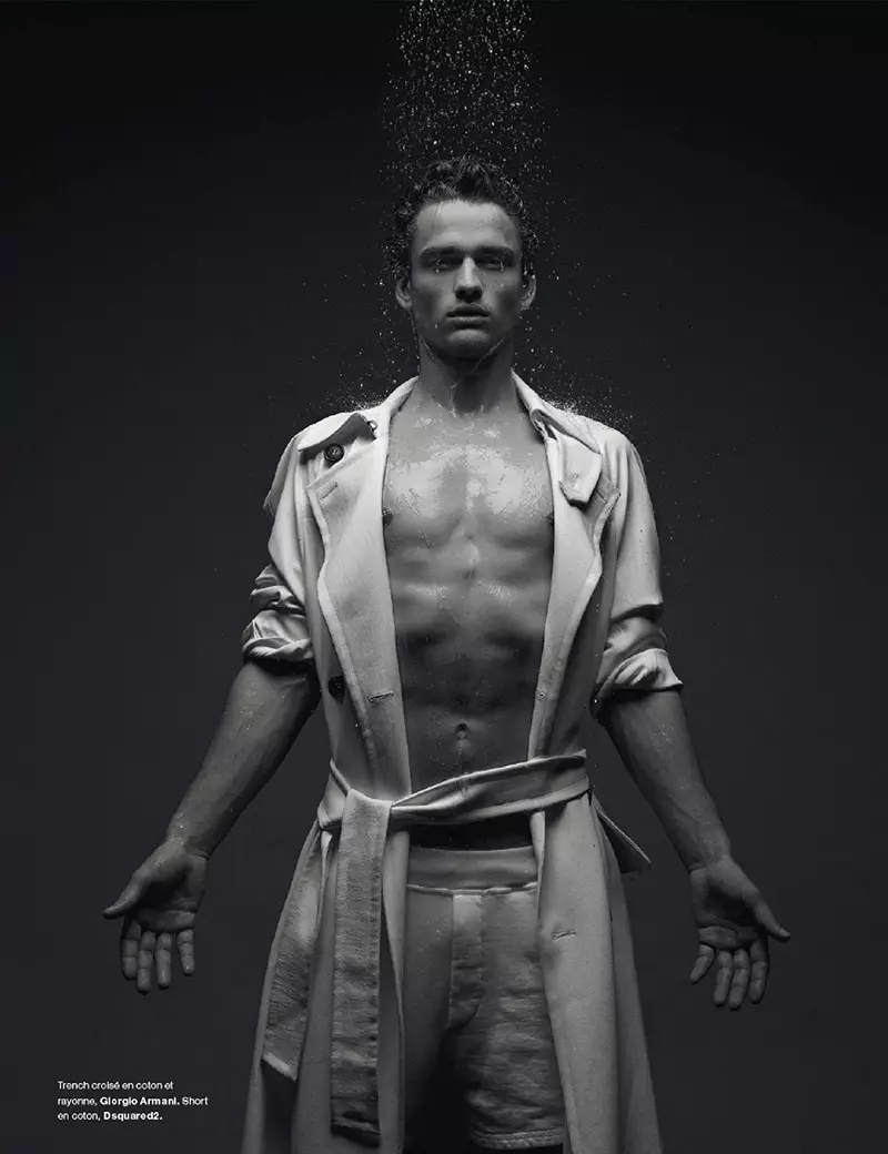 頂級模特 Simon Nessman 由讓-巴蒂斯特·蒙迪諾 (Jean-Baptiste Mondino) 為最新一期的 Numéro Homme 雜誌拍攝，並採用浪凡、喬治·阿瑪尼 (Giorgio Armani)、Dsquared2、Bottega Veneta、路易威登等品牌的作品設計。