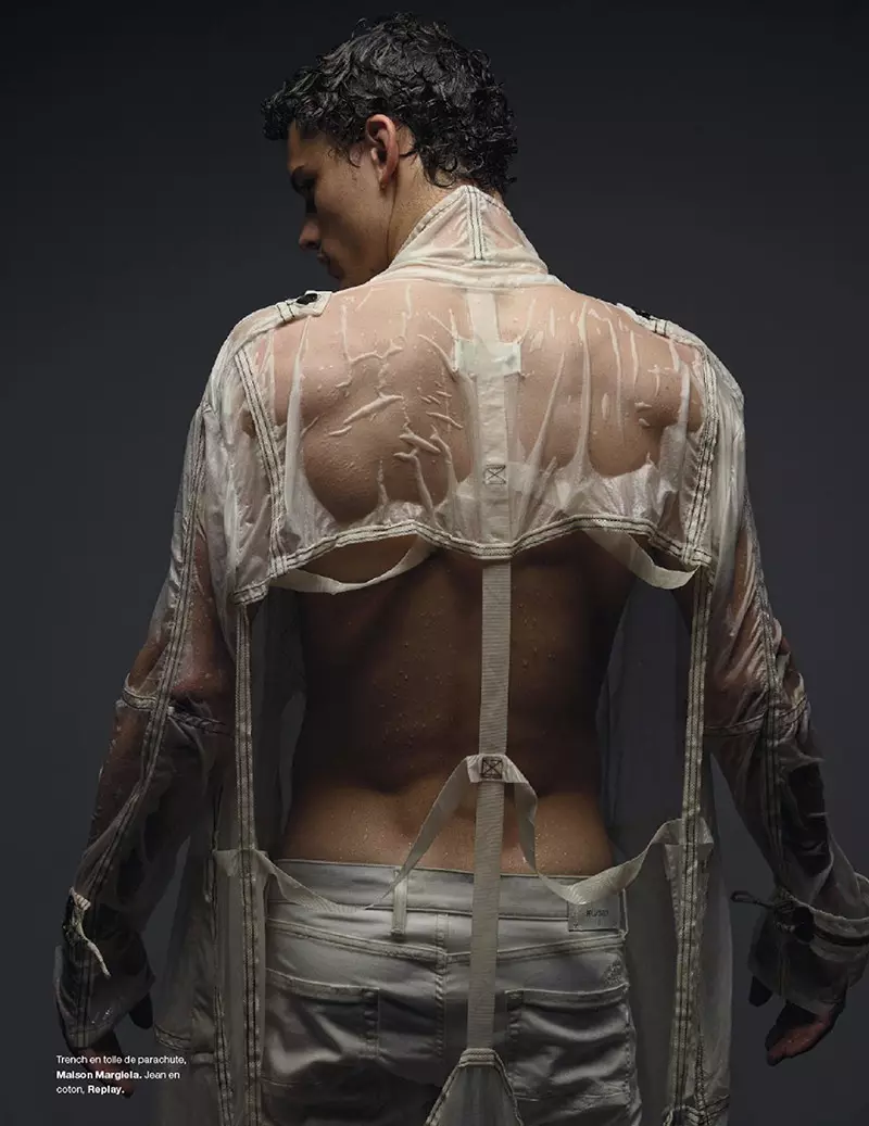 Toppmodell Simon Nessman fotografert av Jean-Baptiste Mondino og stylet med stykker fra Lanvin, Giorgio Armani, Dsquared2, Bottega Veneta, Louis Vuitton og mer, for siste utgave av magasinet Numéro Homme.