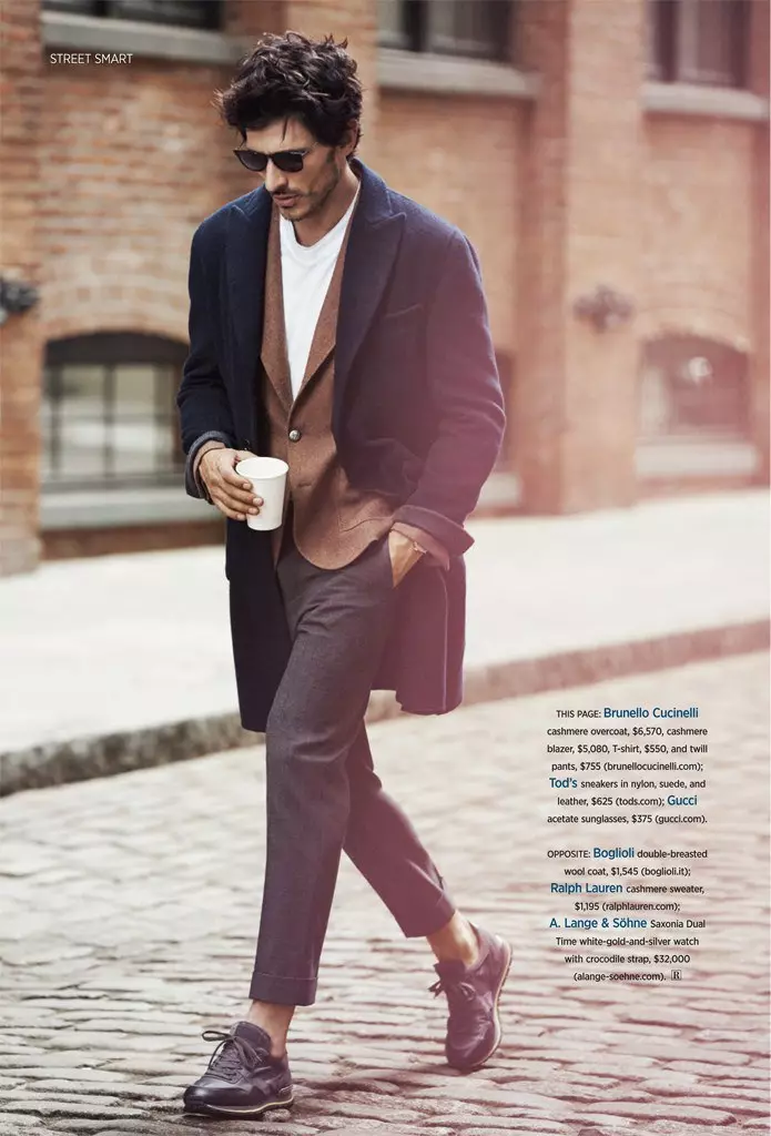 Portada de la revista Rovv Report, el model masculí espanyol Andrés Velencoso posa en un editorial de moda sorprenent anomenat