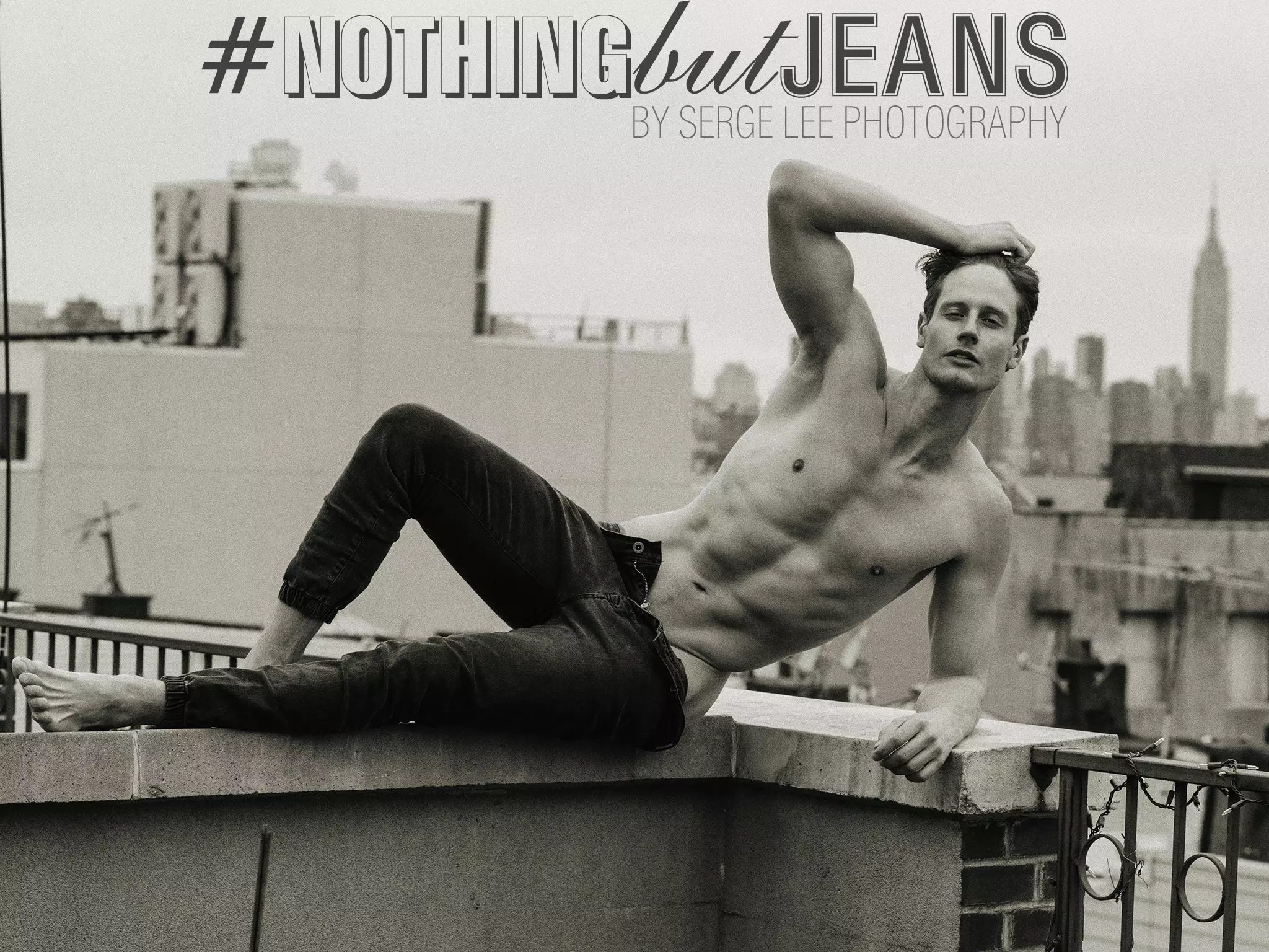 Lõualuu löövad pildid koos modell Wesley Campbelliga Serge Lee isikliku projekti #NothingButJeans jaoks. tabati, kui Serge oli mullu jaanuaris NYC-s!