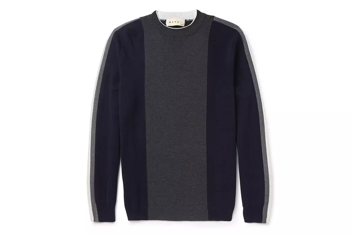 Marni Paneled Virgin Wol Sweater *MR PORTER Eksklusif