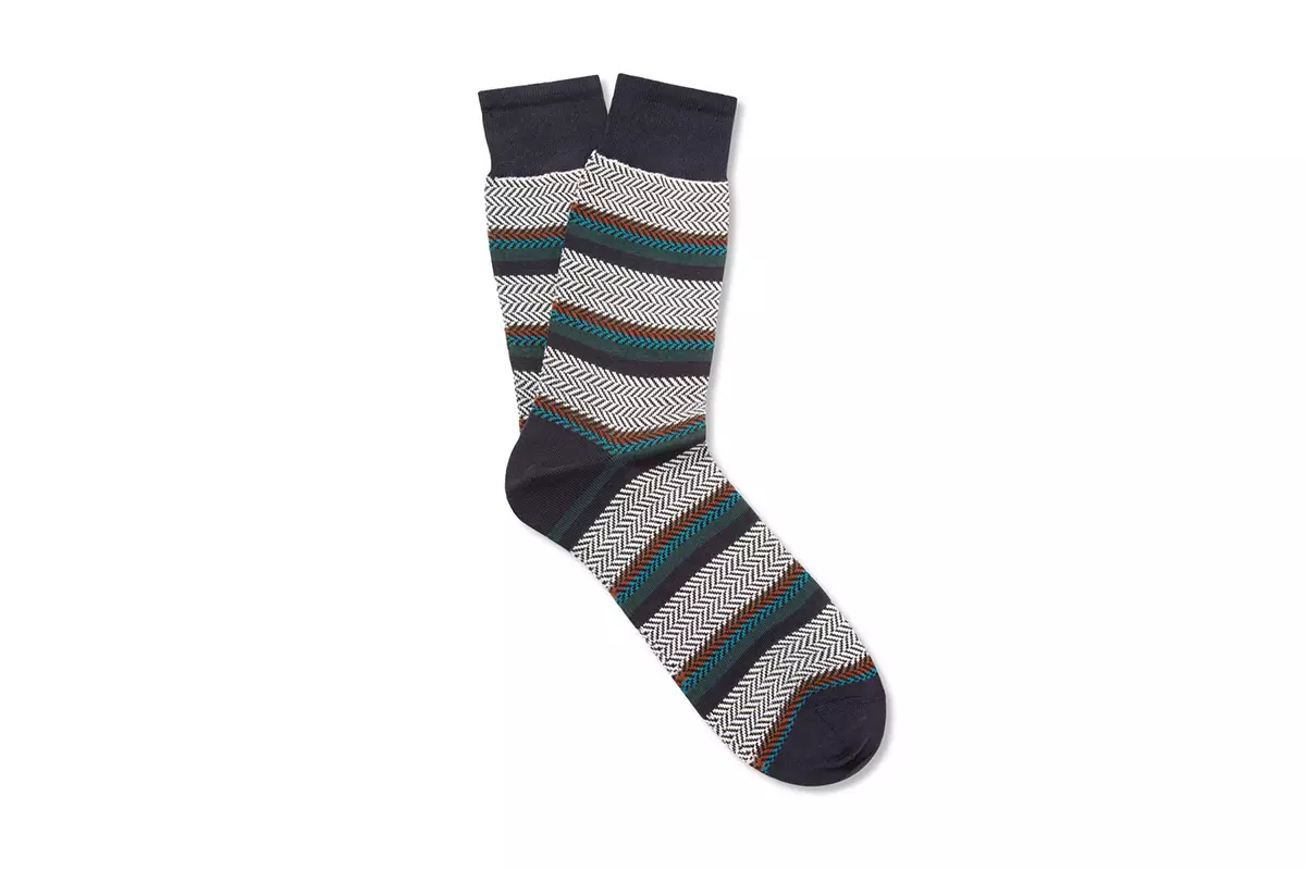 Missoni Patterned-Knit Socks ຝ້າຍ