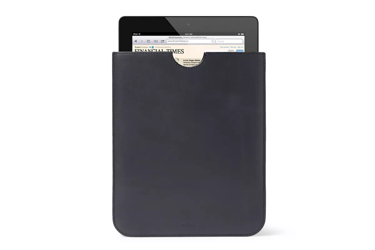 Mismo Fuldnarvet læder iPad-sleeve