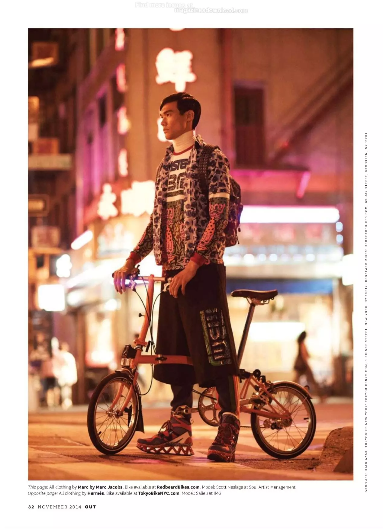 နိုဝင်ဘာလ 2014 တွင်ထွက်ရှိသော 'I WANT TO MY BICYCLE' Ph: Bjarne Jonasson Styling: Mitchell Belk