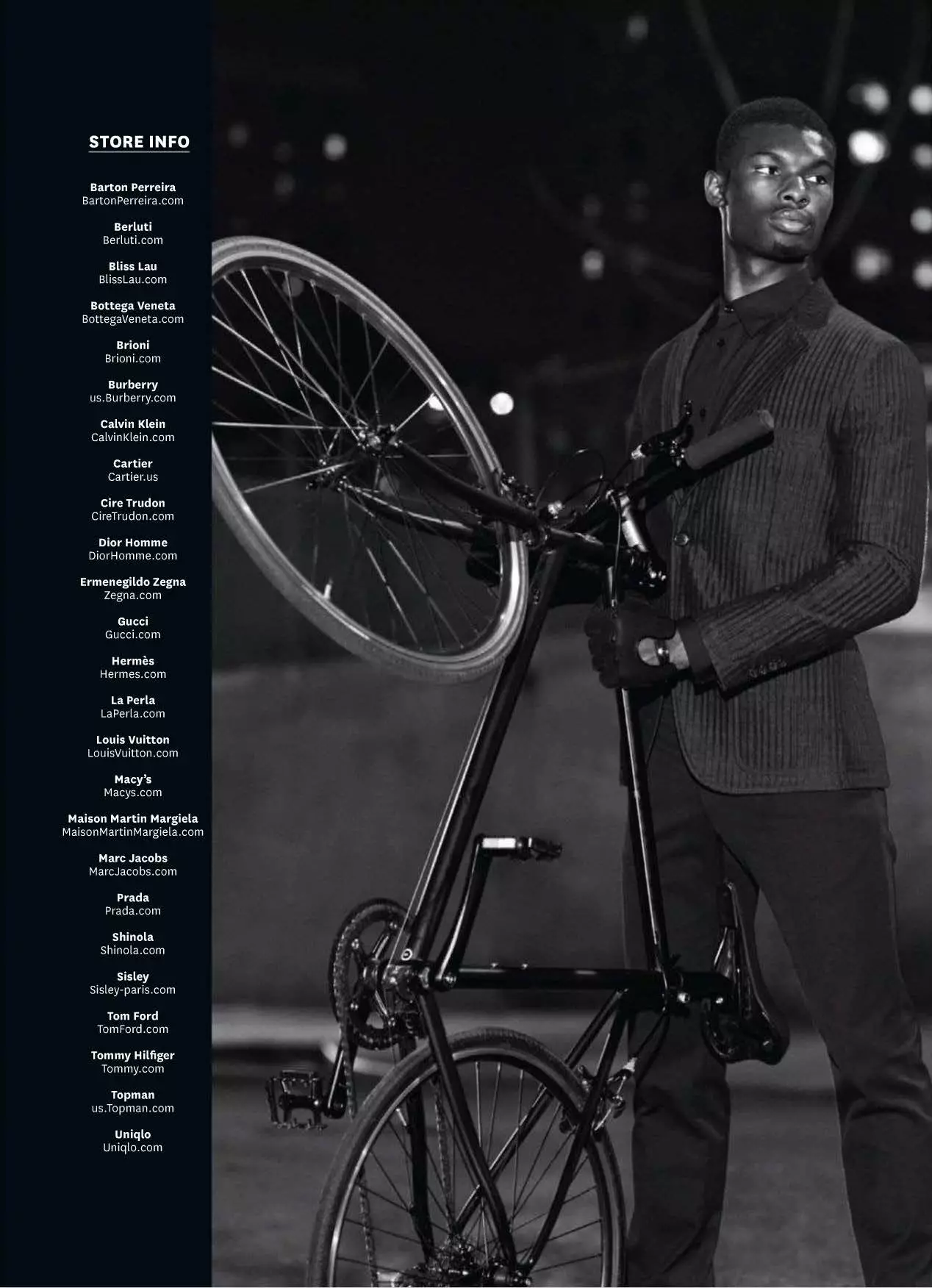 Eraus November 2014 'I WANT TO RIDE MY BICYCLE' Ph: Bjarne Jonasson Styling: Mitchell Belk