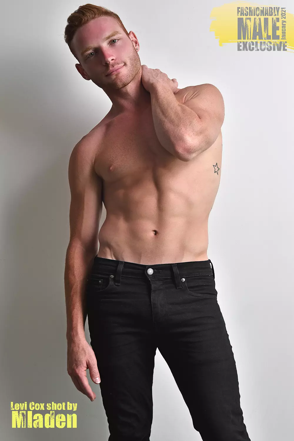 Levi Cox de Mladen para Fashionfully Male