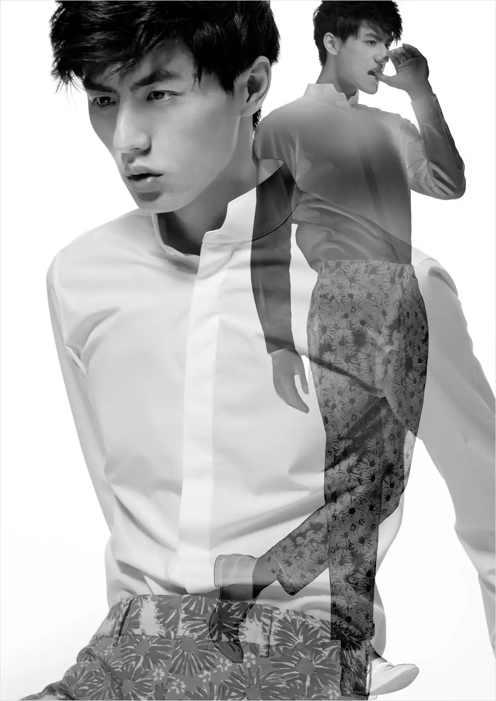 Zhao Lei dening Leon Run kanggo L'Officiel Hommes Korea 29830_2