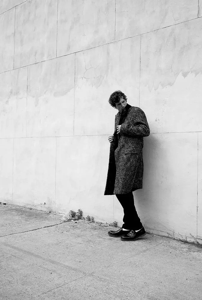 Street Cred: Fall Style for Men eine schöne Arbeit, die wirklich schöne Herbstkleidung nur für Männer präsentiert, Fotografie von Cedric Buchet für WSJ. Magazin und Styling von Mel Ottenberg; Model, Antoine Miller bei Premium Models; Haare, Ward.