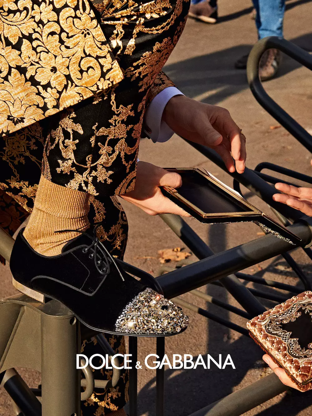 Modelle in Dolce&Gabbana Herfs/Winter 2019-20-veldtog