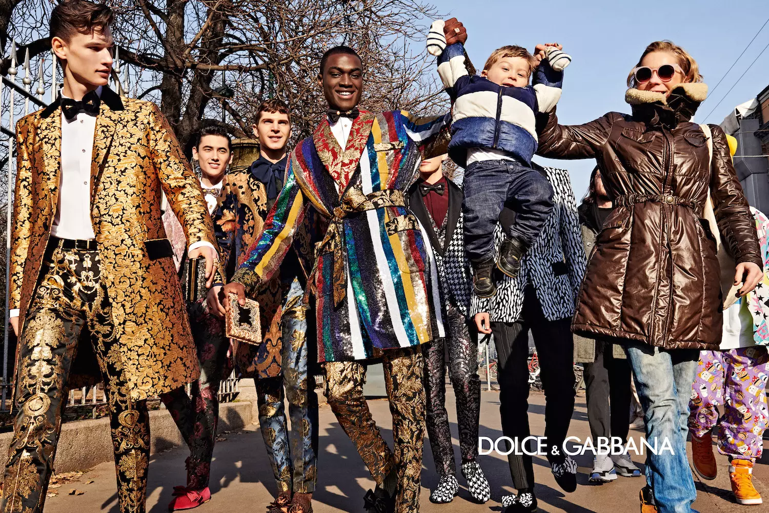 Modellen yn Dolce&Gabbana Fall/Winter 2019-20 Kampanje