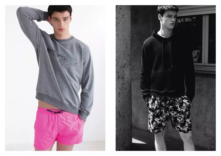 Radikalna cool promjena novopridošlica A.Y. Not Dead odjeća za ovaj S/S 2016. u novoj kolekciji u kojoj glumi model Filip Hrivnak, na snimci Alice Rosati, stilistica Sofíe Achával uključila je fantastične odjevne predmete. MUA/H Marielle Loubet (Agencija Calliste).