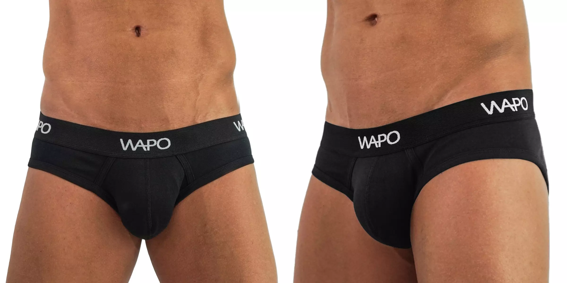 Cuecas pretas originais da WAPO Wear Underwear