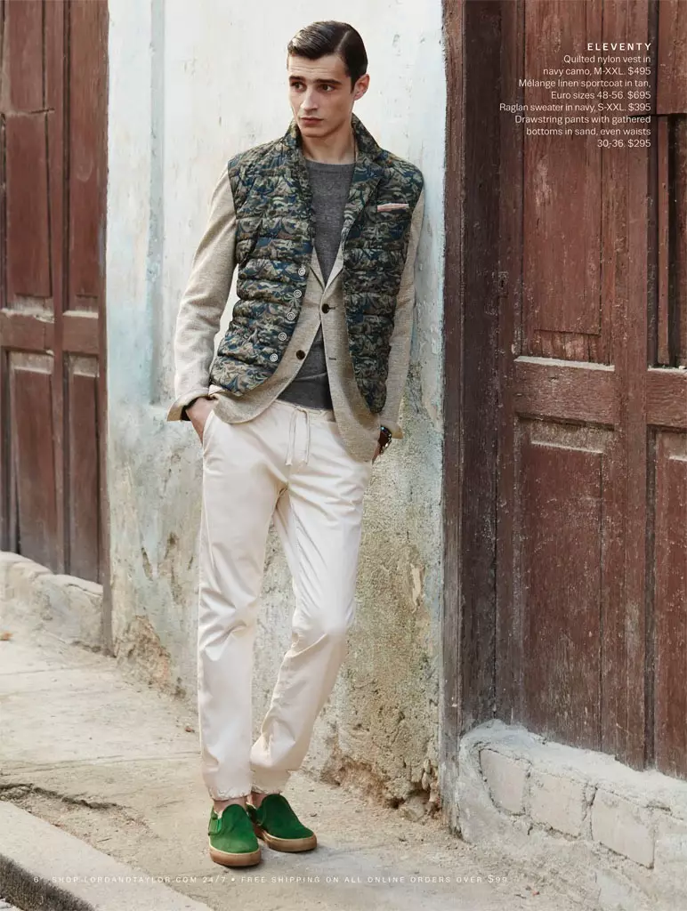 Topmodellen Jarrod Scott en Adrien Sahores schitteren in de nieuwe modecatalogus van Lord & Taylor Spring 2016, gefotografeerd door Daniel Riera en gestyled door Christopher Campbell, verbluffende frisse foto's genomen in Cuba.