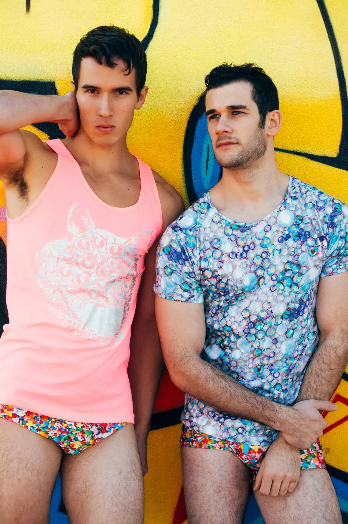 العارضون: Conor Guzman (MSA Models) و Stephen Davis (MSA Models) و Rachel Lynch Designer: Pretty Snake Photo: Brittanny Taylor