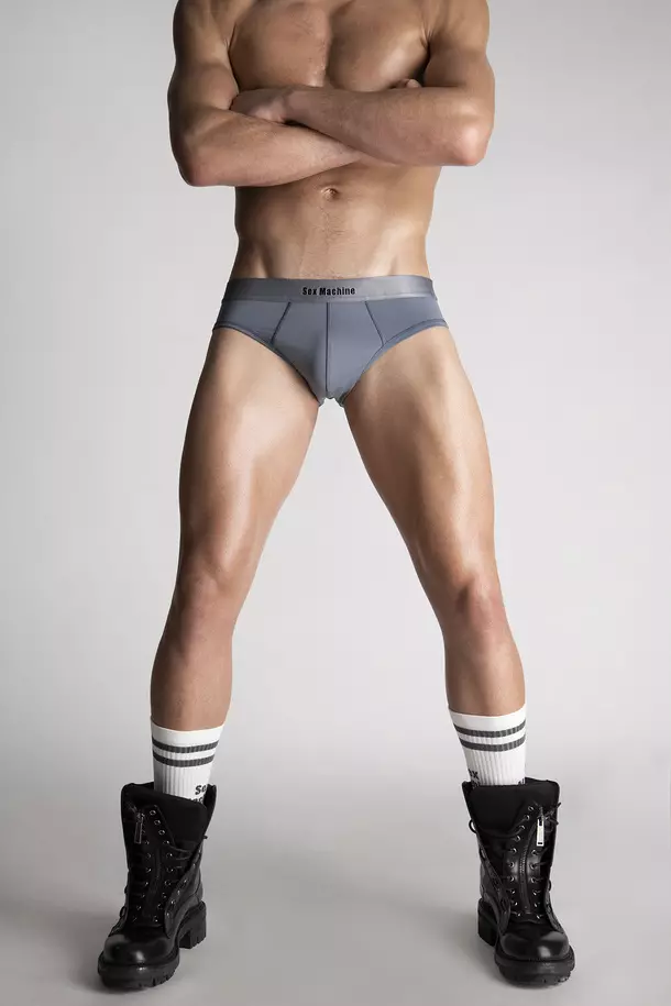 Dsquared2 Lanse Jou Valentine a eksklizif sou entènèt Souvètman Sèks Machine Briefs Gri