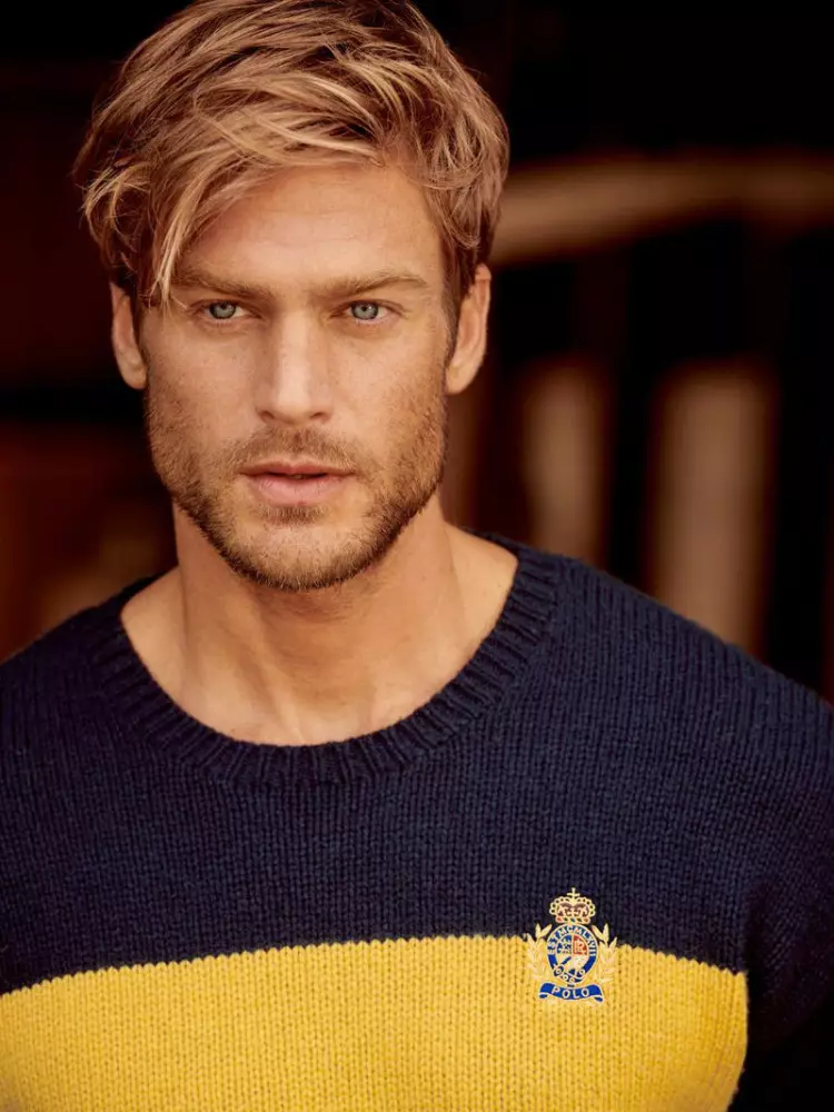 Jason Morgan per la campagna FW19 di Ralph Lauren