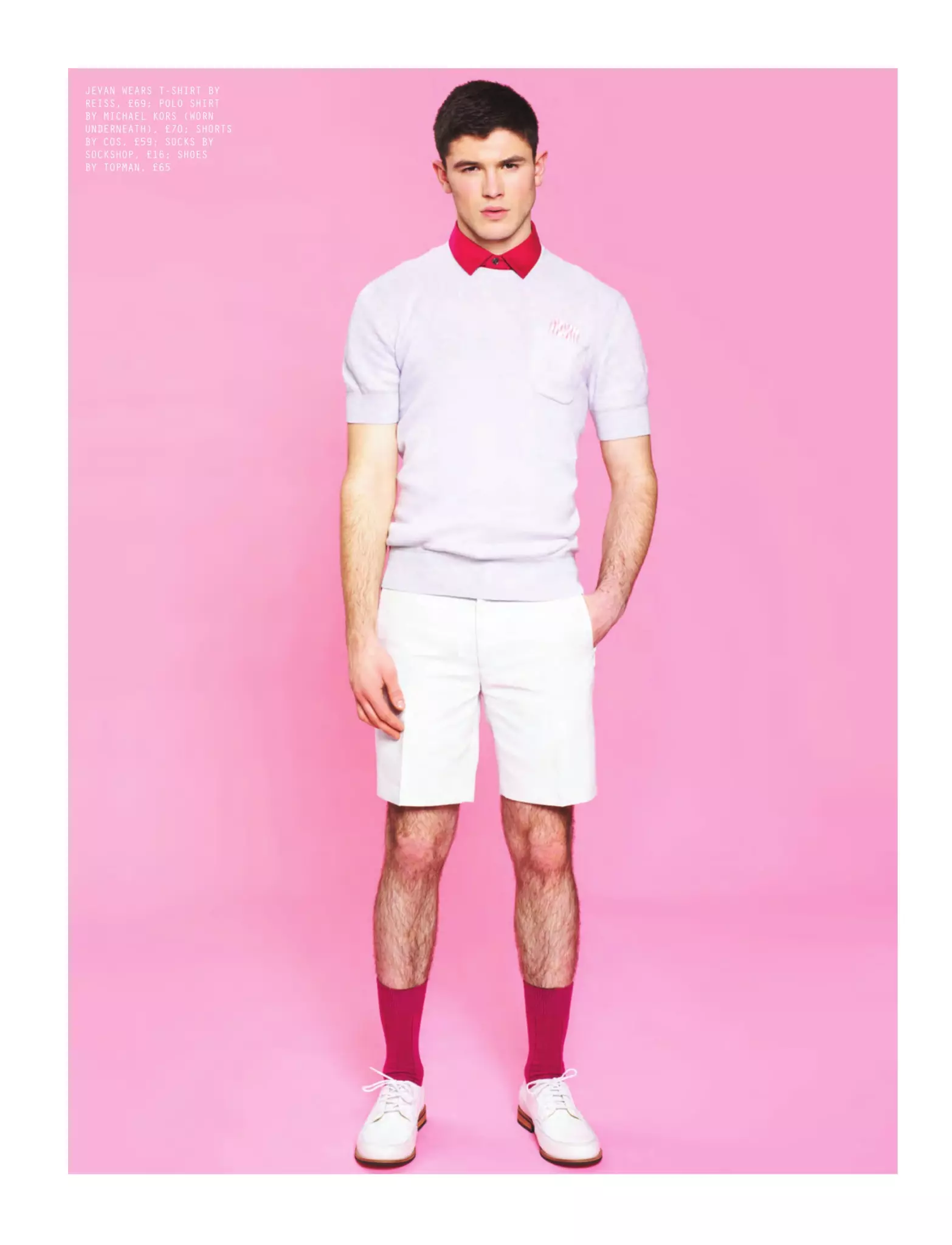 În zilele de miercuri We Wear Pink for Attitude - februarie 2015 de către fotograful Dimitris Theocharis, Fashion de Joseph Kocharian, Grooming de Nibras Modele: Jack Holland la PRM, Jevan Williams la Select.