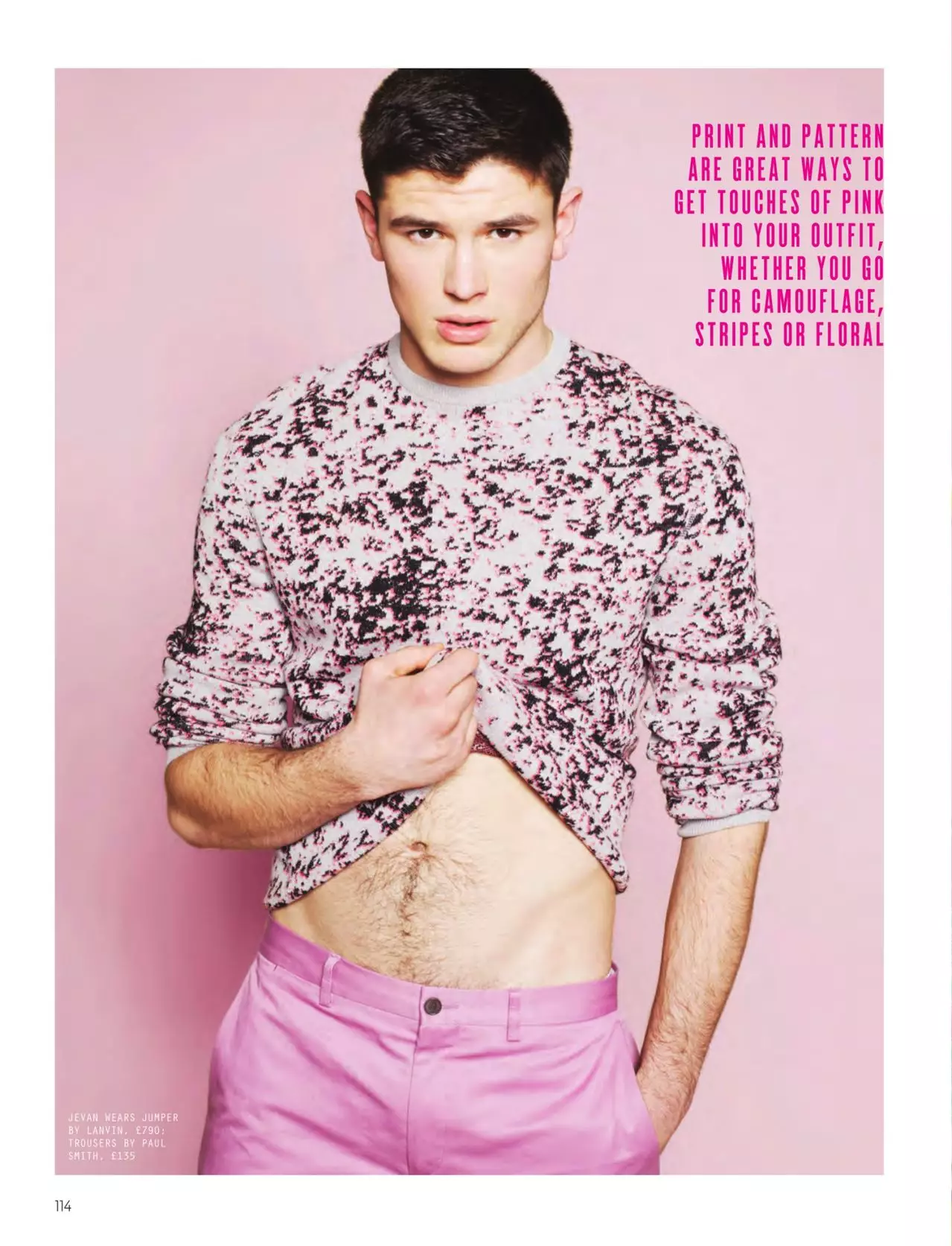 În zilele de miercuri We Wear Pink for Attitude - februarie 2015 de către fotograful Dimitris Theocharis, Fashion de Joseph Kocharian, Grooming de Nibras Modele: Jack Holland la PRM, Jevan Williams la Select.