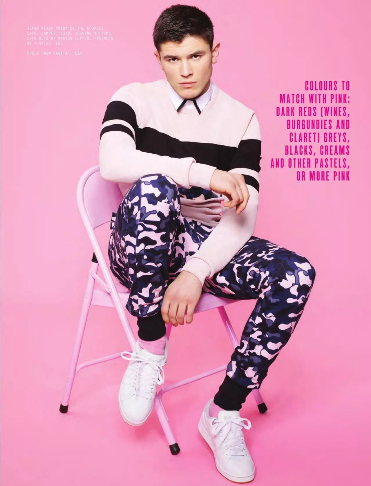 În zilele de miercuri We Wear Pink for Attitude - februarie 2015 de către fotograful Dimitris Theocharis, Fashion de Joseph Kocharian, Grooming de Nibras Modele: Jack Holland la PRM, Jevan Williams la Select.