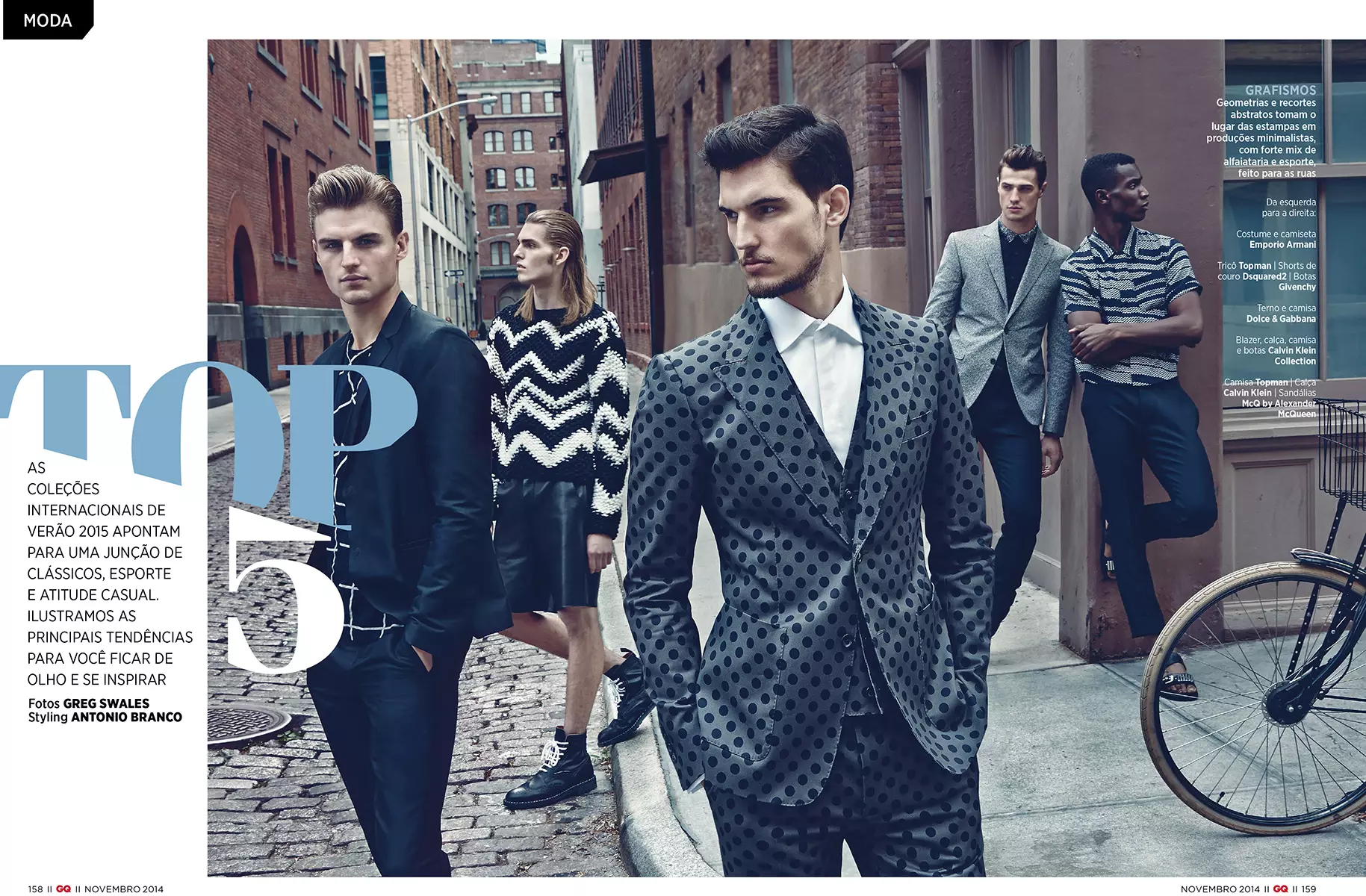 TOP 5 | GQ BRAZIL 2014년 11월 GREG SWALES