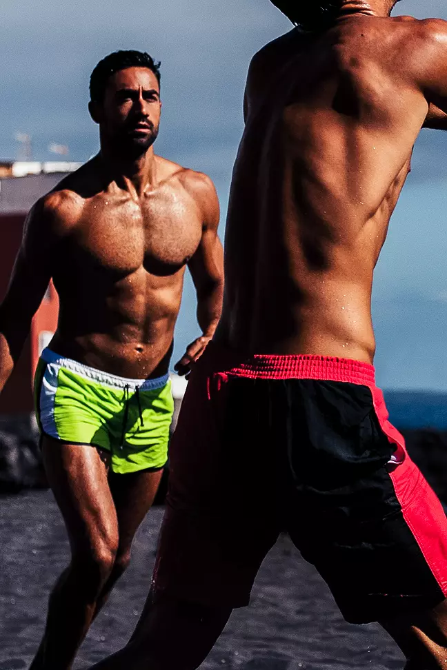 Linepe: Adrian C. Martin (https://www.facebook.com/projectonestudio) Swimwear: BWET (www.bwet.com) Model: Sergio Del Pino & Carlos Hernandez Location: Tenerife, Canary Islands