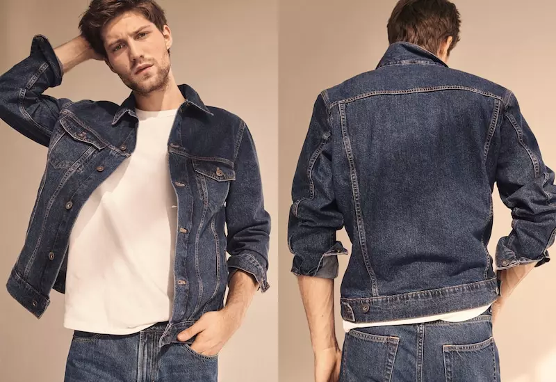 Dark-wash denim jacket