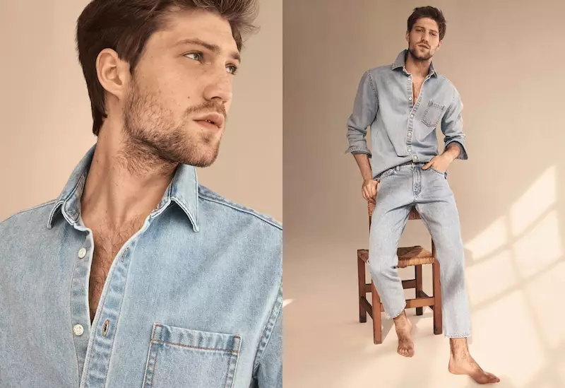 MANGO ចាប់ផ្តើមការប្រមូល Denim Spring 2021