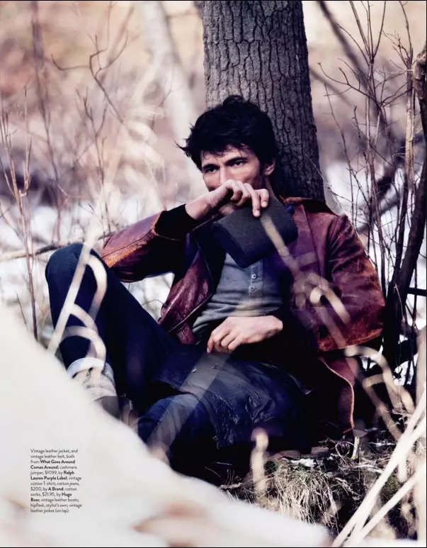 Andrés Velencoso in 'Survival Mode' voor GQ Australia, maart/april 2016. Foto's door Todd Barry. Gestyled door Victoria Bartlett.