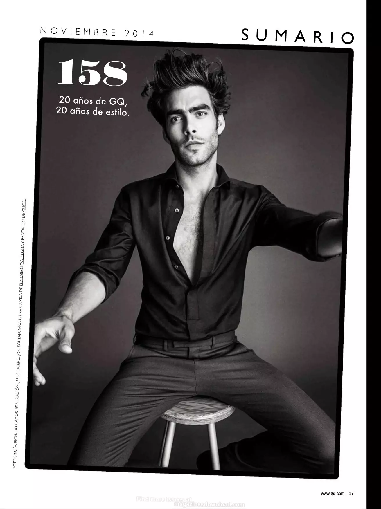 Jon K GQ Hispaania jaoks november 2014