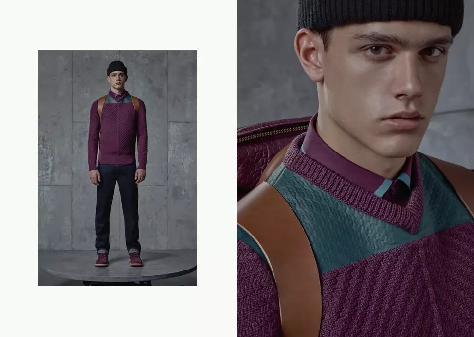 Modela super Xavier Serrano (Rêveberiya Dîmenê) di F/W 2015-16 Lookbook-a nû ya ku ji hêla Givenchy ve hatî pêşkêş kirin de pozê dike.