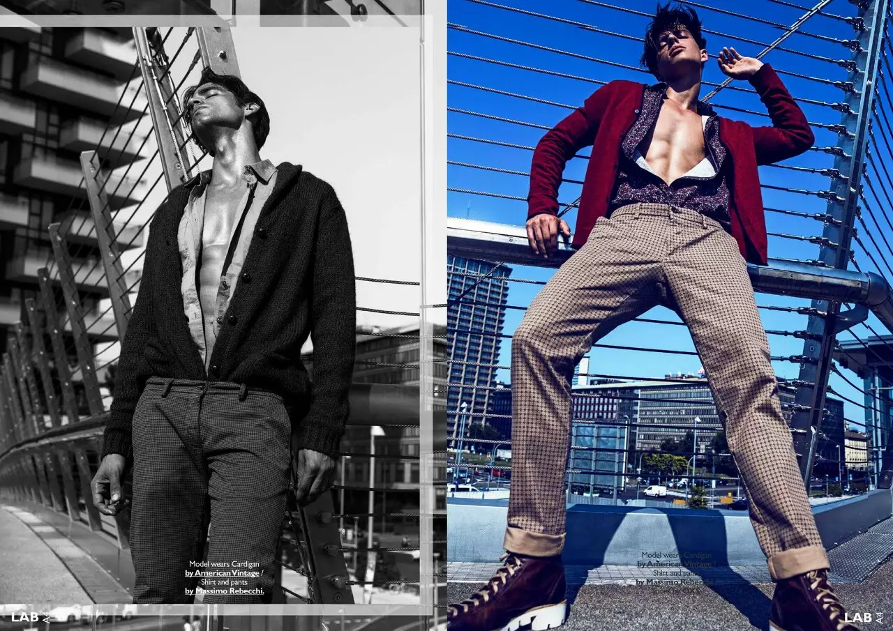 LAB A4 zawadi za mtandaoni: Looking SKYWARD 看着.天.空 inayowashirikisha wanamitindo Luis Manuel Ocasio & Kris katika kikundi cha dManagement Ilipigwa picha na Fernando Machado Styling na Manuel Gomez, Casting na Giorgio Ammirabile Grooming: Dakini Make Up.