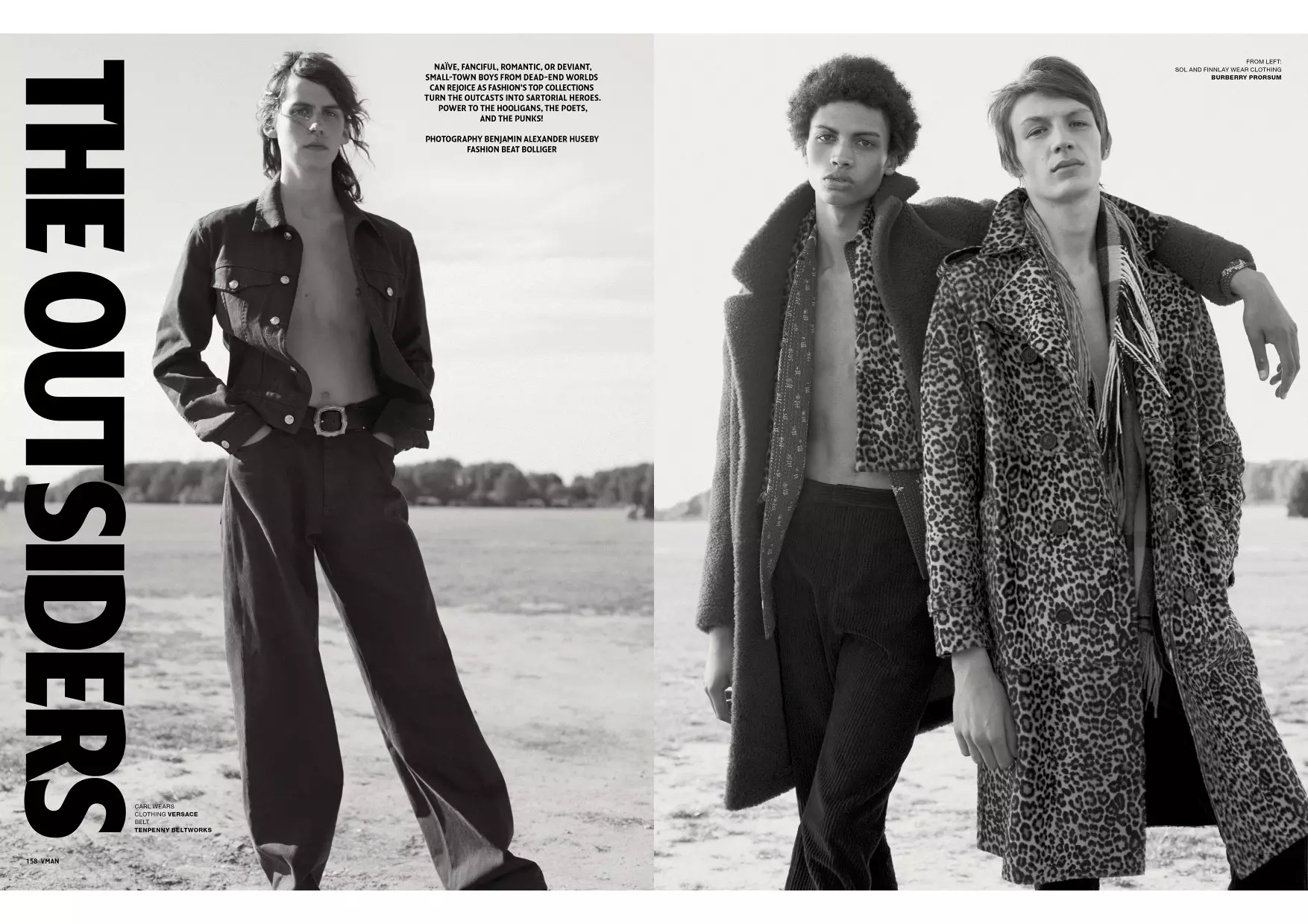 Lenyűgöző munkája Benjamin Alexander Huseby fotóstól, Beat Bolliger stylisttal a VMAN FW 15 kiállításon. Modellek: Flynn Christie (Bananas Models Paris), Finnlay Davis (Elite London), Carl Helm és Sol Goss (SUPA), Yusuf S (TIAD), Mats van Snippenberg (Következő), Max Straitly (D1), Tyrone (Select). Ápolás: Matt Mullgall, producer: Sophie Castley (Lock Studios).