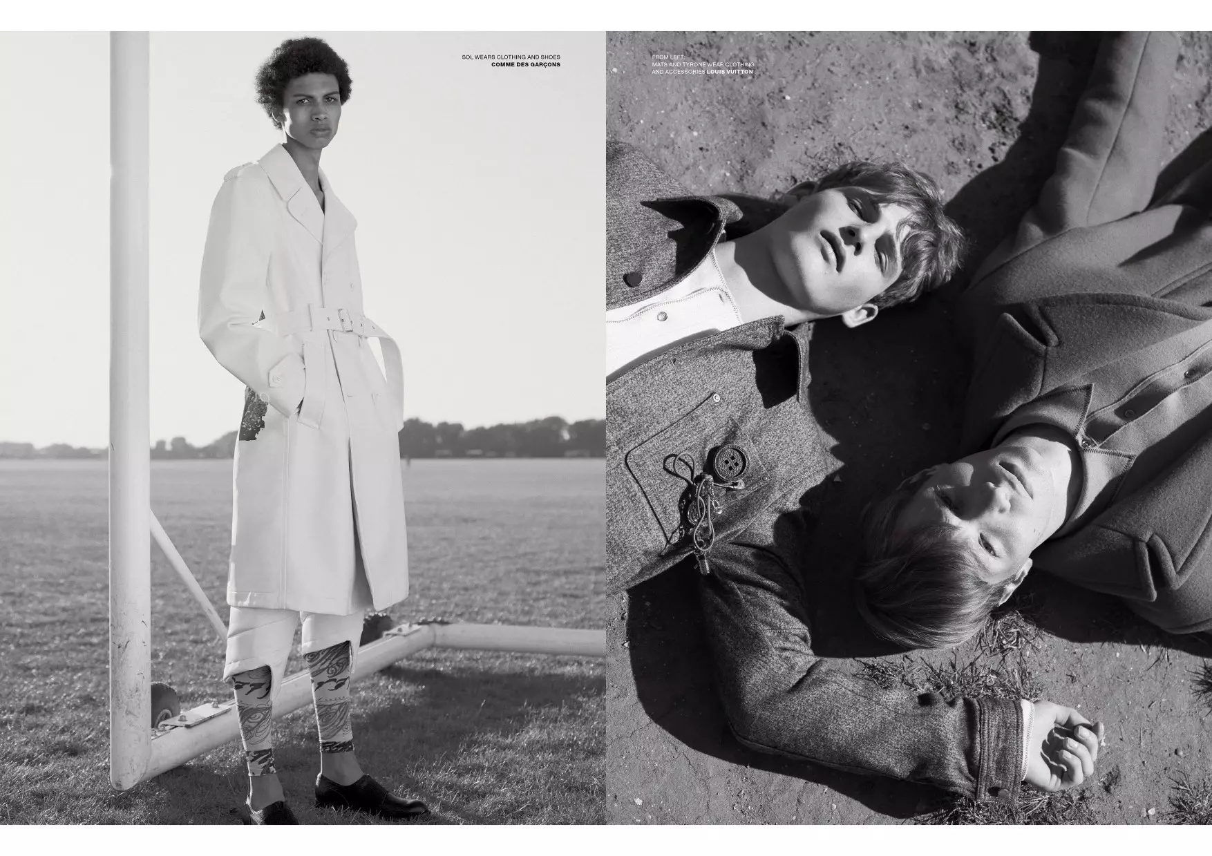 Lenyűgöző munkája Benjamin Alexander Huseby fotóstól, Beat Bolliger stylisttal a VMAN FW 15 kiállításon. Modellek: Flynn Christie (Bananas Models Paris), Finnlay Davis (Elite London), Carl Helm és Sol Goss (SUPA), Yusuf S (TIAD), Mats van Snippenberg (Következő), Max Straitly (D1), Tyrone (Select). Ápolás: Matt Mullgall, producer: Sophie Castley (Lock Studios).