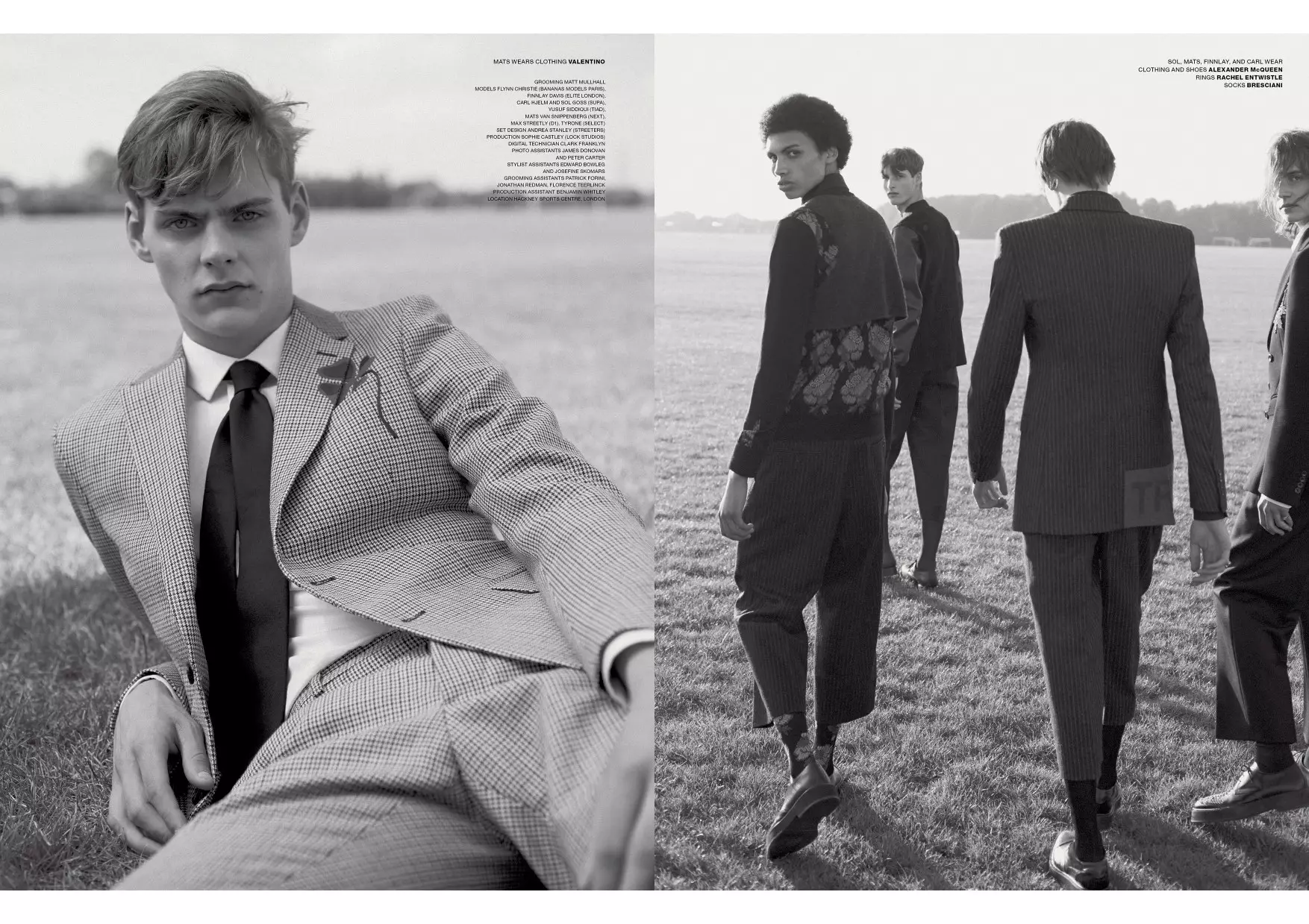 Lenyűgöző munkája Benjamin Alexander Huseby fotóstól, Beat Bolliger stylisttal a VMAN FW 15 kiállításon. Modellek: Flynn Christie (Bananas Models Paris), Finnlay Davis (Elite London), Carl Helm és Sol Goss (SUPA), Yusuf S (TIAD), Mats van Snippenberg (Következő), Max Straitly (D1), Tyrone (Select). Ápolás: Matt Mullgall, producer: Sophie Castley (Lock Studios).