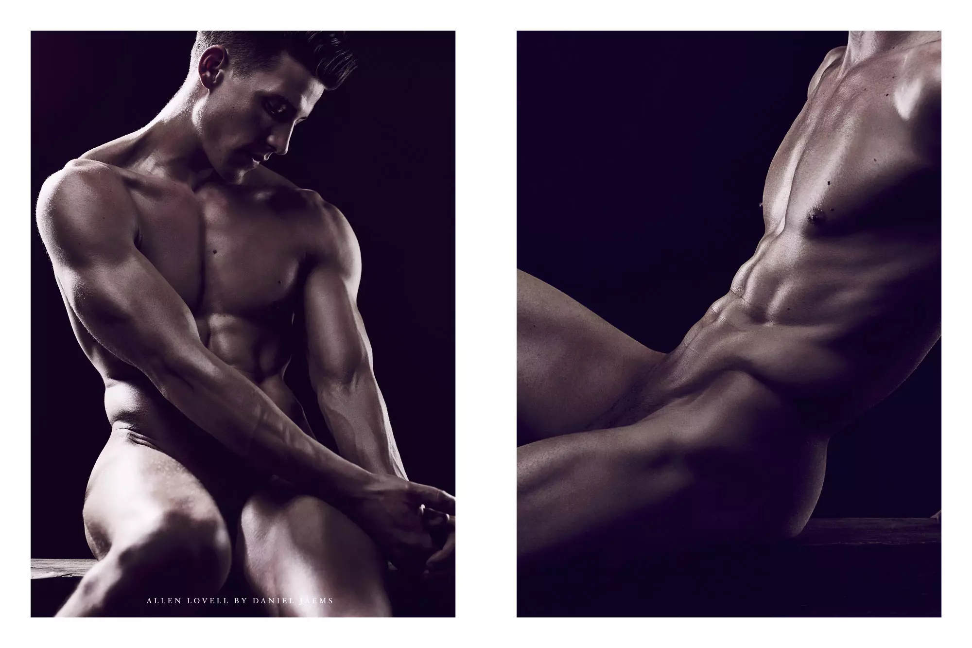 摄影师 Daniel Jaems 在 Obsession #12 Allen Lovell 中拍摄的精美艺术裸体肖像。诛戮！