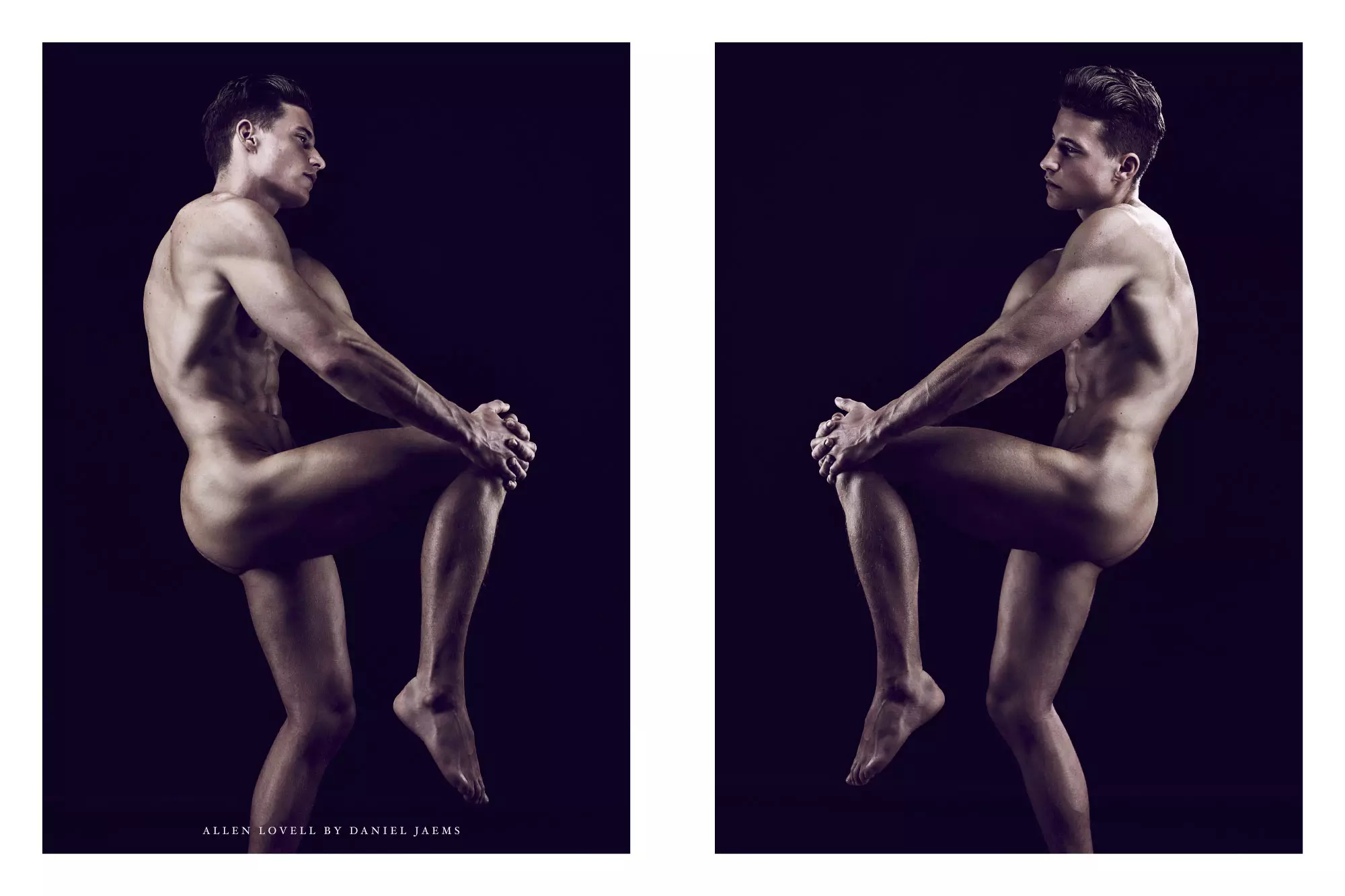 Portráid nude ealaíne iontach le grianghrafadóir Daniel Jaems le feiceáil in Obsession # 12 Allen Lovell. Maraigh!