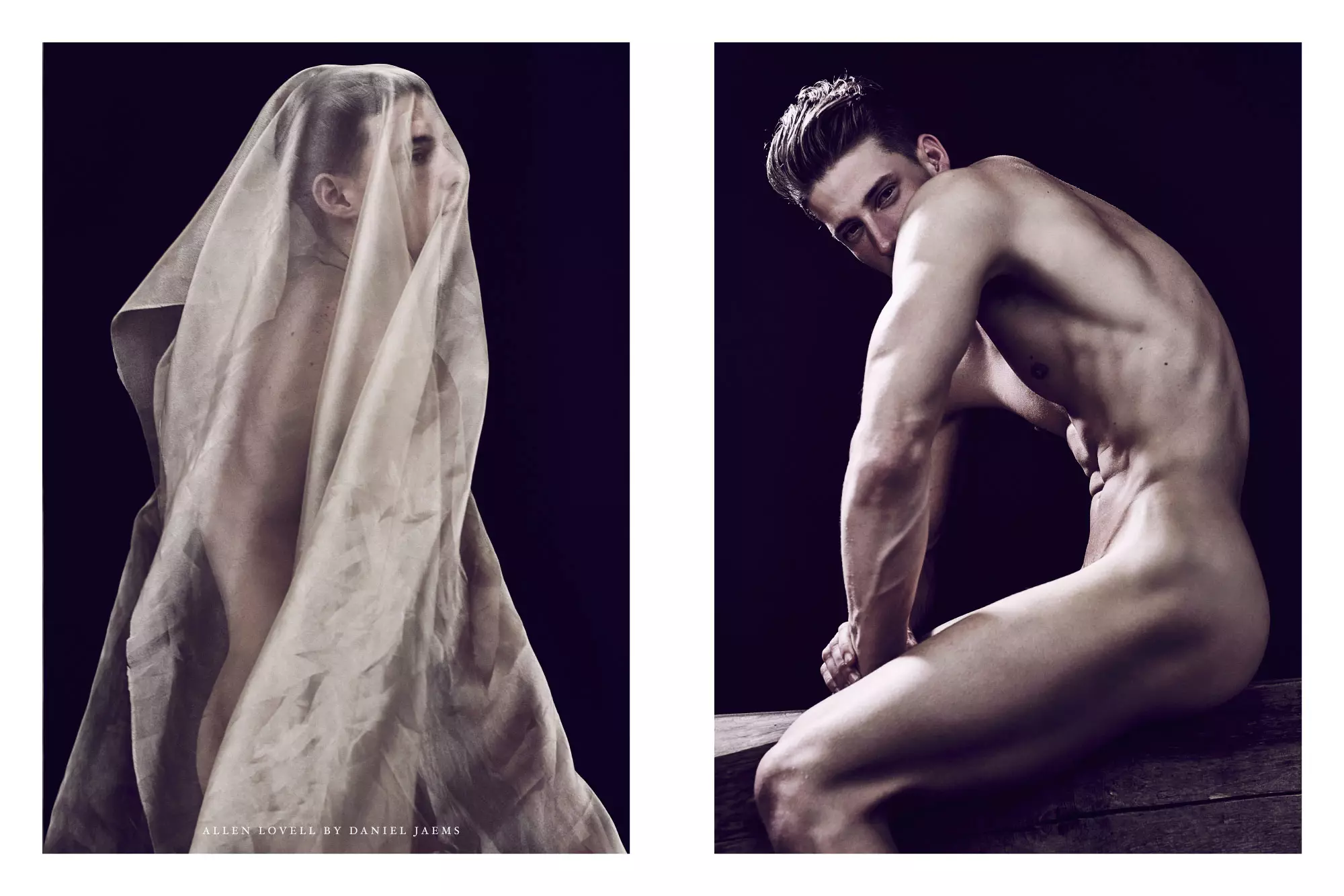 Flott kunst nakenportrett av fotograf Daniel Jaems med i Obsession #12 Allen Lovell. Slå ihjel!