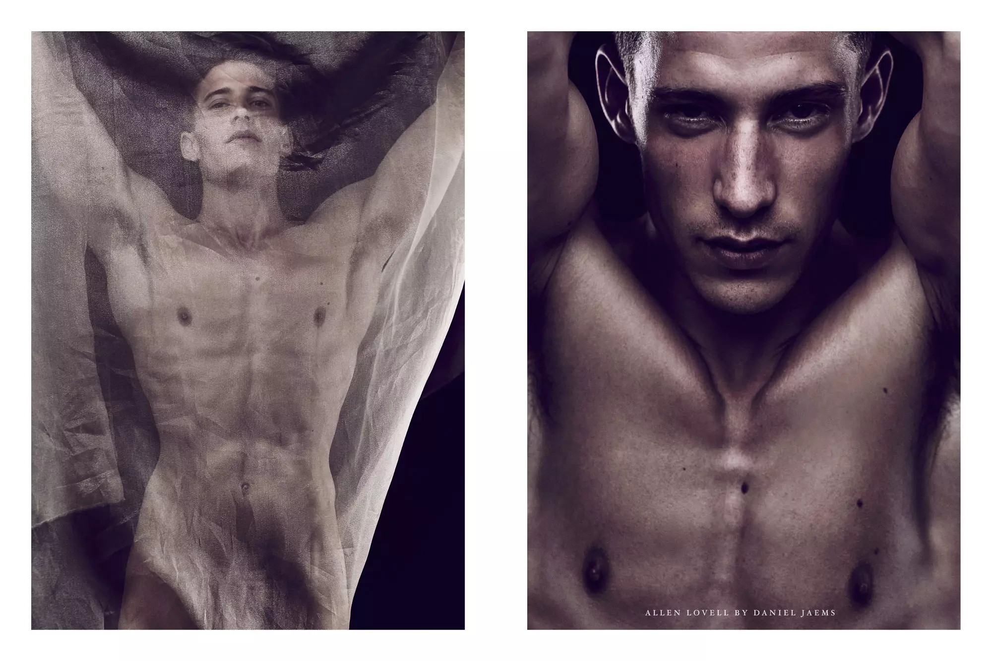 Splendide portrait nu d'art du photographe Daniel Jaems figurant dans Obsession #12 Allen Lovell. Tuer!