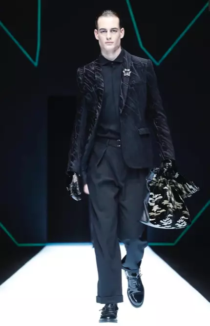 EMPORIO ARMANI HERRENSWEAR HERBST WINTER 2018 MAILAND49