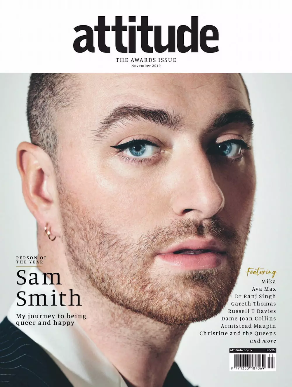 Sam Smith Naslovnica za Attitude Magazine