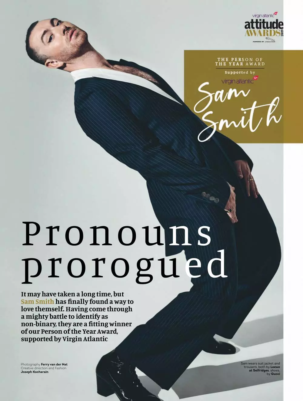 Sam Smith Cover fir Attitude Magazin