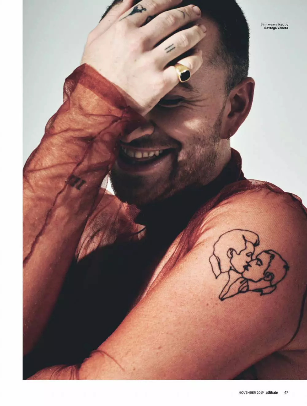 Capa Sam Smith para a revista Attitude