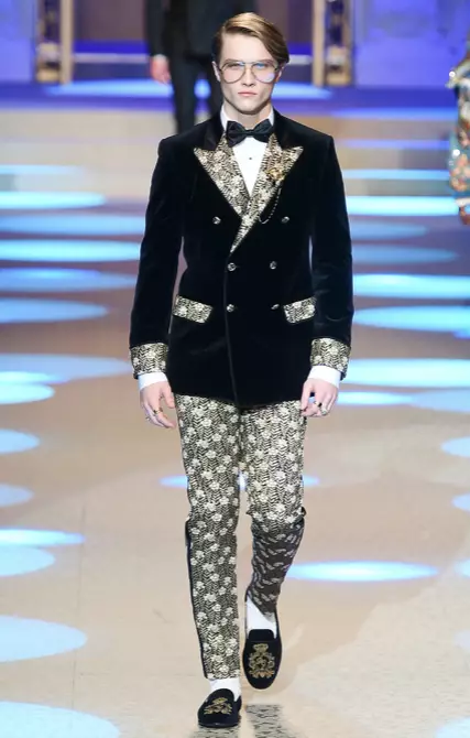 DOLCE & GABBANA HERREKLÆR HØST VINTER 2018 MILAN37