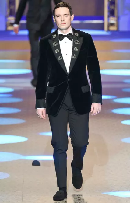 DOLCE & GABBANA HERREKLÆR HØSTVINTER 2018 MILAN74