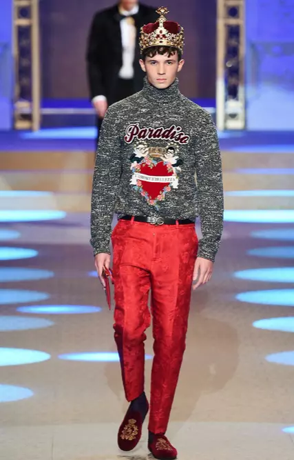 DOLCE & GABBANA HERRETØJ EFTERÅR VINTER 2018 MILAN95